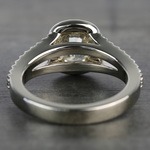 1.71 Carat Cushion Split Shank Halo Diamond Engagement Ring - small angle 4