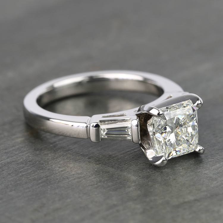 Radiant & Baguette Diamond Engagement Ring (1.8 Carat)