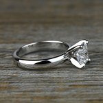 1 Carat Elongated Cushion Diamond Solitaire Engagement Ring - small angle 3