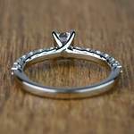 1 Carat Emerald Reverse Trellis Diamond Engagement Ring - small angle 4