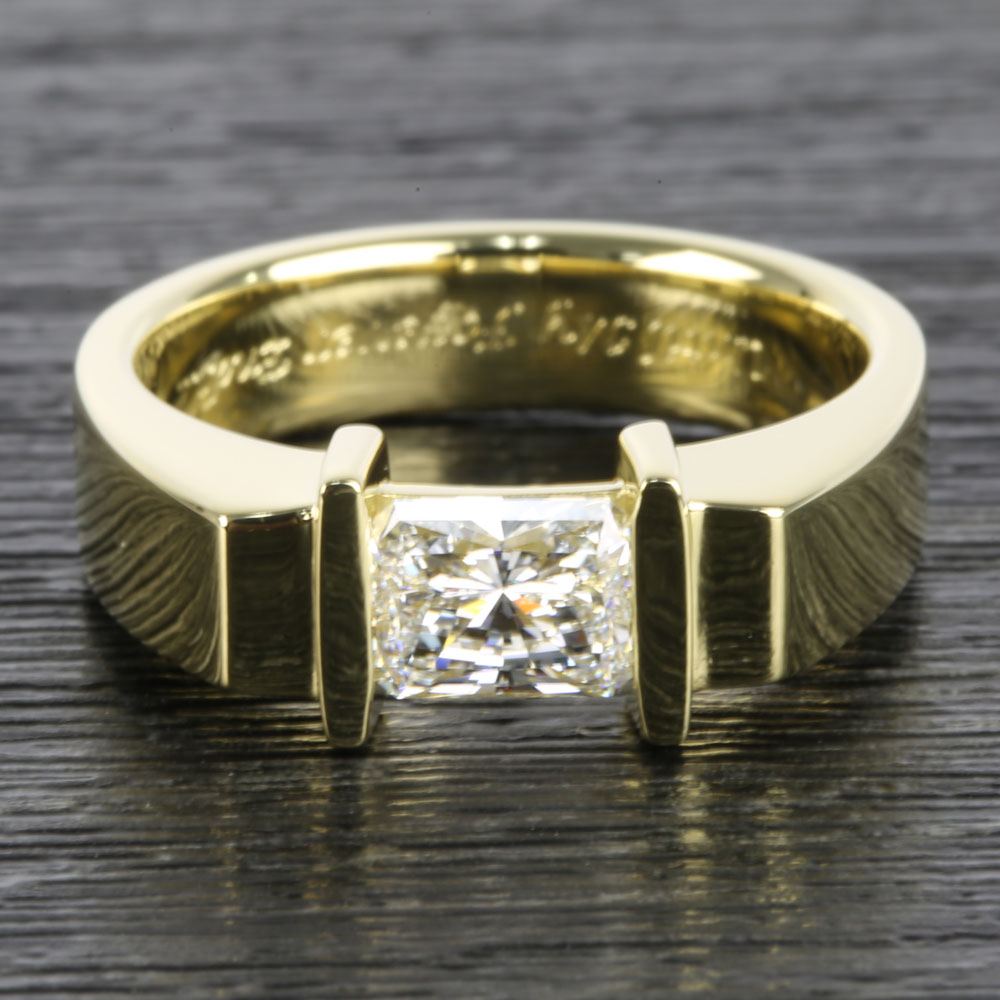 Tension Set Diamond Engagement Ring #201 - Seattle Bellevue | Joseph Jewelry
