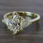 1 Carat Triple Engagement Marquise Diamond Ring - small angle 2
