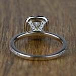 2 Carat Fancy Yellow Cushion Halo Diamond Engagement Ring - small angle 4