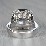 4 Carat Split Shank Halo Cushion Diamond Engagement Ring - small angle 4