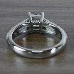 Beautiful Princess Cut Diamond Split Shank Diamond Engagement Ring - small angle 4