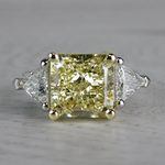 Bright Fancy Yellow 6 Carat Diamond Ring - small
