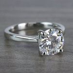 Bright Forever One Moissanite Solitaire Ring - small angle 3