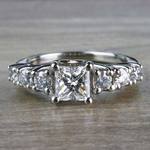 Exquisite Custom 7 Stone Diamond Trellis Engagement Ring  - small
