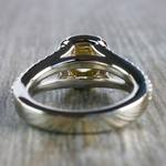 Brilliant Split Shank Yellow Cushion Engagement Ring - small angle 4