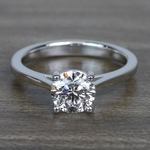 Sparkling Solitaire 1.01 Carat Round Loose Diamond Engagement Ring - small