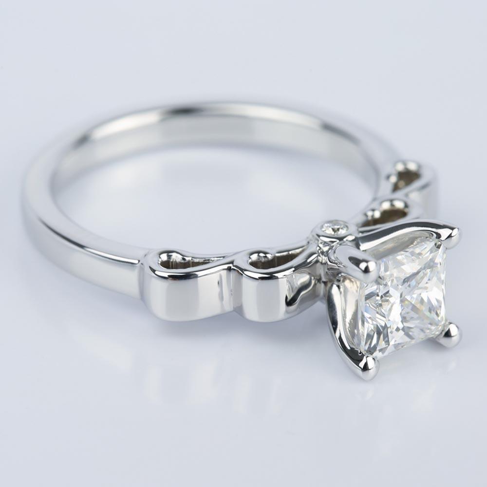 One Carat Diamond Cinderella Engagement Ring