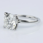 Classic Platinum Solitaire Engagement Ring (2.30 ct.) - small angle 2
