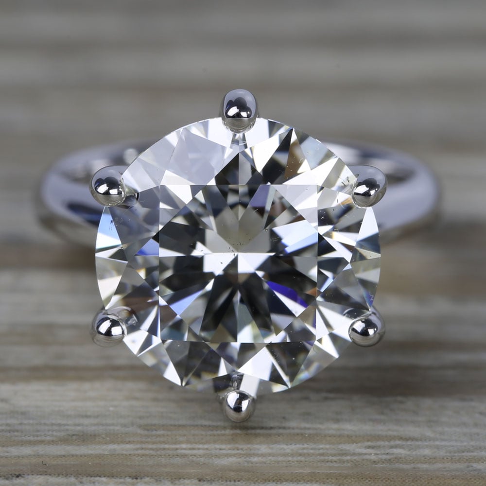 Platinum and Cubic Zirconia 7 carat heart shape Engagement ring | Rubo7 -  YouTube