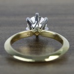 Classic Solitaire Engagement Ring in 18k Yellow Gold with Platinum Prongs - small angle 4