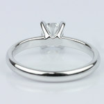 Classic Solitaire Ring with Cushion Diamond - small angle 4