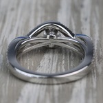 Cross Split-Shank 0.33 Carat Round Diamond Engagement Ring - small angle 4