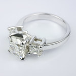 Cushion Diamond Ring With Two Princess - small angle 2