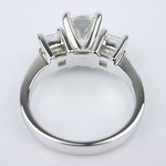 Cushion Diamond Ring With Two Princess - small angle 4