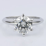 Custom Knife Edge Solitaire Engagement Ring (1.72 ct.) - small