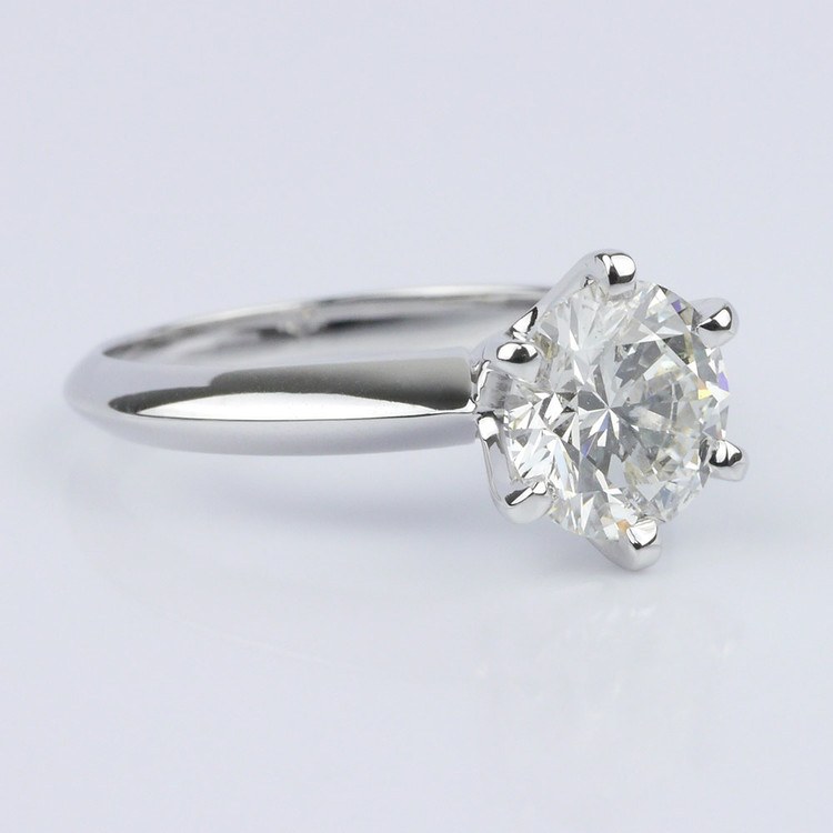 Custom Knife Edge Solitaire Engagement Ring (1.72 ct.) angle 3