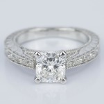 1.5 Ct Marquise Diamond Vintage Floral Engagement Ring