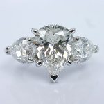 Diamond Encrusted Three Stone Ring - small