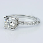  Diamond Engagement Ring with Inside Milgrain Accent (1.00 ct.) - small angle 2