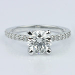  Diamond Engagement Ring with Inside Milgrain Accent (1.00 ct.) - small