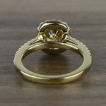 Fancy 1.52 Carat Cushion Halo Diamond Engagement Ring - small angle 4