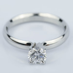 Four-Prong Round Solitaire Diamond Engagement Ring (0.59 ct.)
