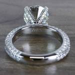 Gleaming Pave Setting 3 Carat Diamond Ring - small angle 4