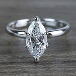 Glimmering Engagement One Carat Marquise Diamond Ring - small