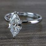 Glimmering Engagement One Carat Marquise Diamond Ring - small angle 2