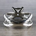 3 Carat Princess Cut Diamond Ring - Split Shank Design - small angle 4