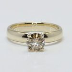 1 Carat Fancy Brown Diamond Engagement Ring In Gold - small