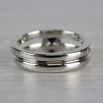 1 Carat Black Diamond Ring & Matching Black Diamond Pave Wedding Ring Set - small angle 4