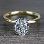 Outstanding Two-Tone Oval Shape 2 Carat Diamond Ring - small