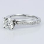 Pave Cathedral Diamond Engagement - small angle 2
