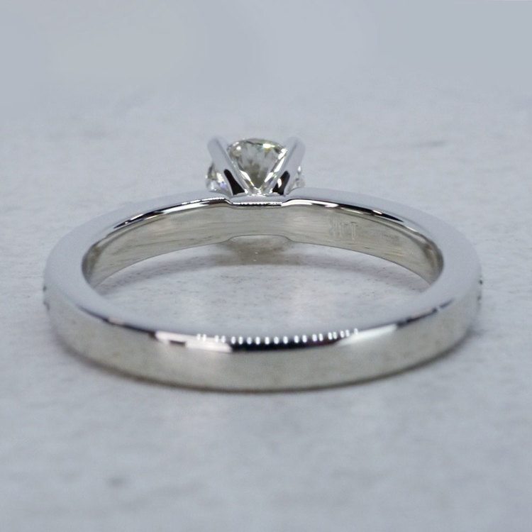 Pave Emerald Round Diamond Ring angle 4