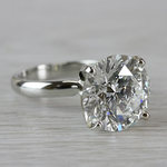 Perfect Paradise Solitaire 5 Carat Diamond Ring - small angle 3
