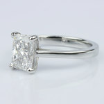 Petite Cathedral Radiant Solitaire Engagement Ring (1.60 ct.) - small angle 2