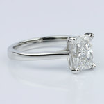 Petite Cathedral Radiant Solitaire Engagement Ring (1.60 ct.) - small angle 3