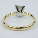 Comfort-Fit Solitaire Ring Featuring a Princess Diamond - small angle 4