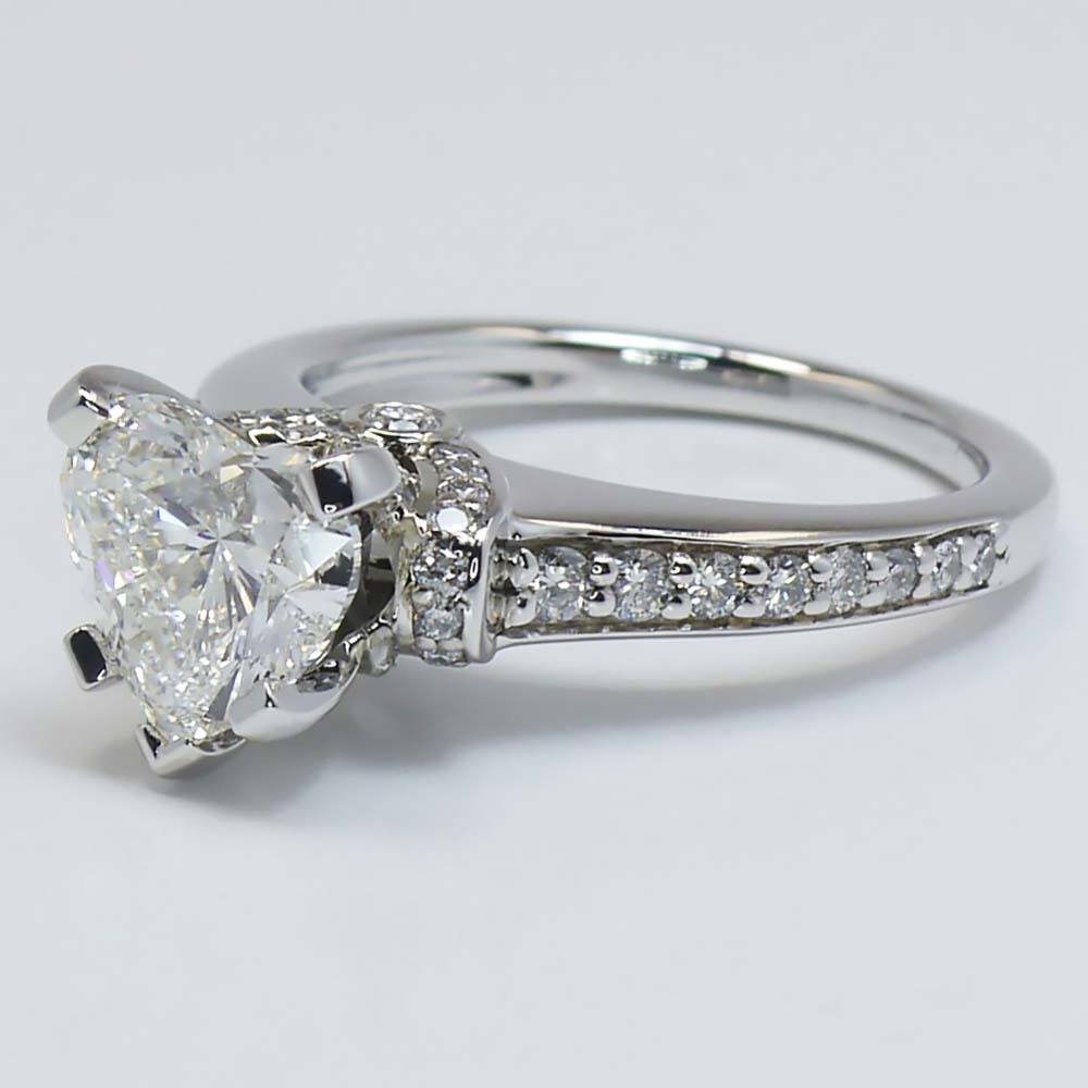 2 Carat Heart Diamond Ring With 