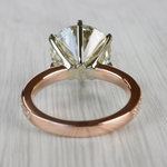 6.27 Carat Diamond Engagement Ring In Rose Gold - small angle 4