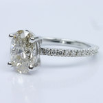 Scallop Diamond Engagement Ring - small angle 2