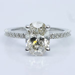 Scallop Diamond Engagement Ring - small