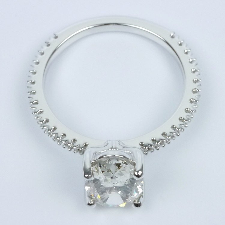 Scallop Diamond Engagement Ring angle 4