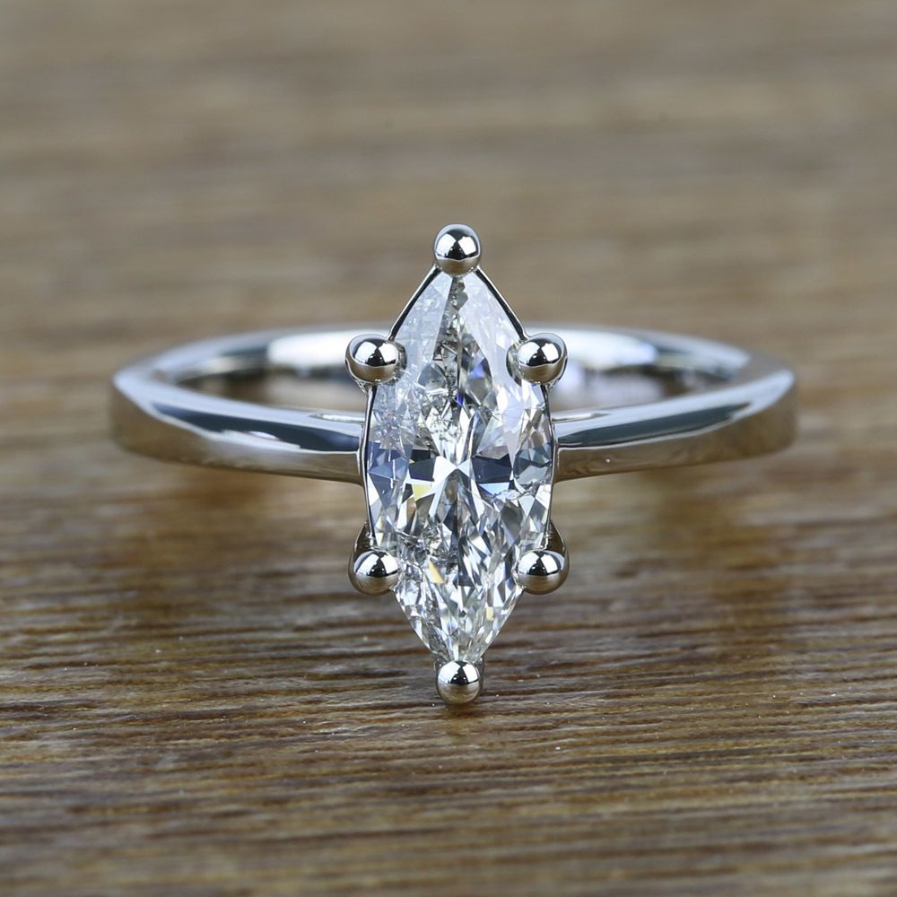 Six-Prong 1.02 Carat Marquise Loose Diamond Engagement Ring