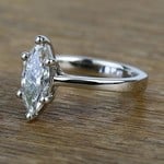 Six-Prong 1.02 Carat Marquise Loose Diamond Engagement Ring - small angle 2